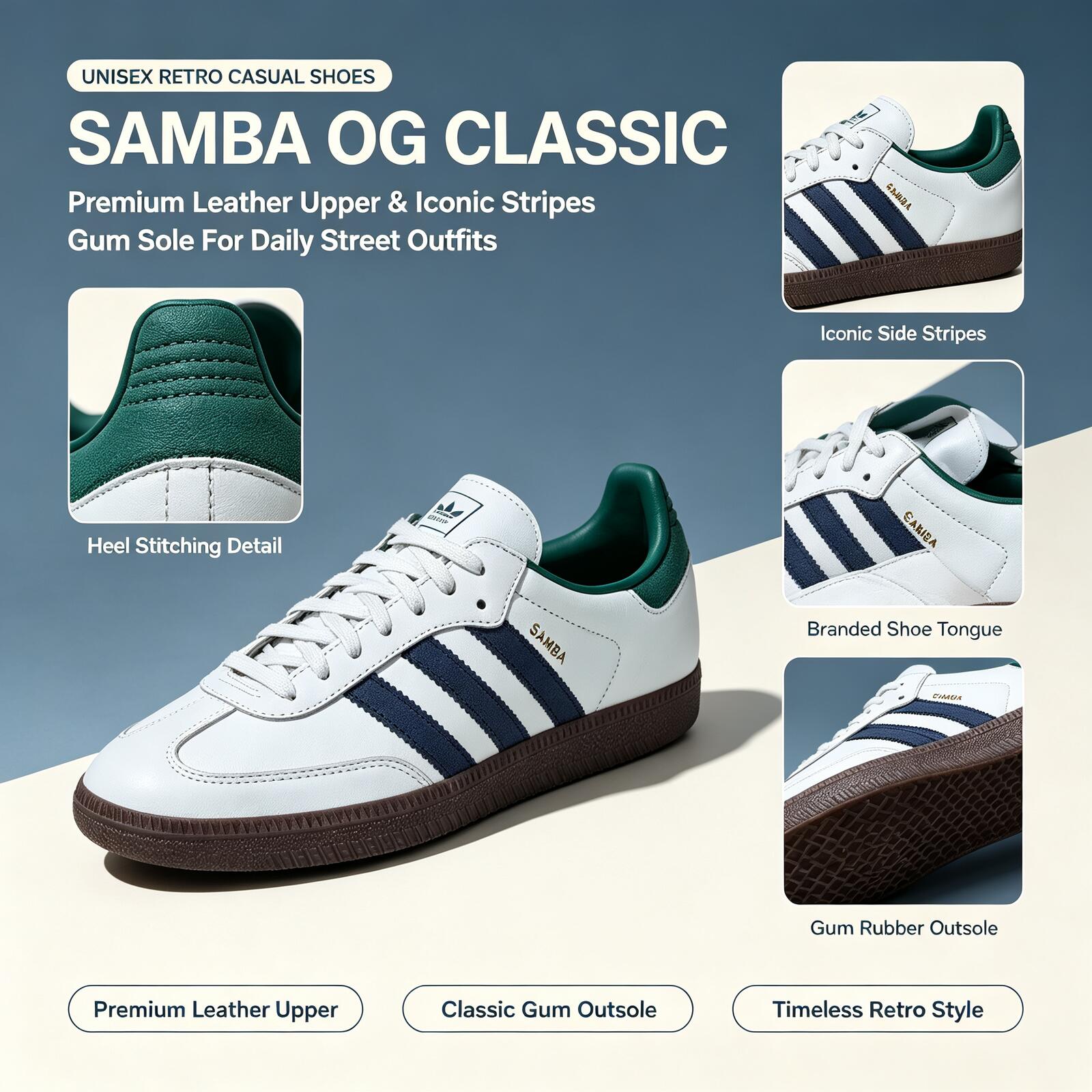 Adidas Shoes Samba - أحذية سكيت بورد أصلية من أديداس