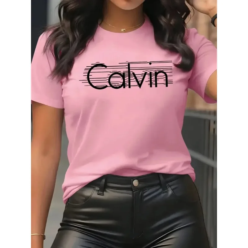 Streetwear Brand Tees - كالفين المرأة تي شيرت الترفيه موضة