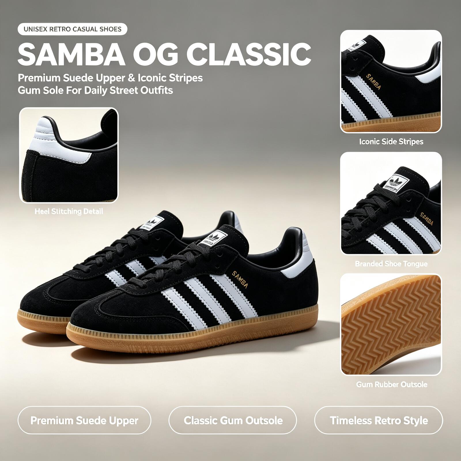 Adidas Shoes Samba - أحذية أديداس الأصلية SAMBA OG IH6850