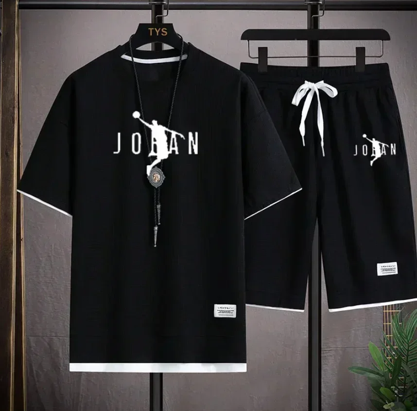 Streetwear Outfit Brand - طقم رجالي صيفي 2026 من قطعتين: