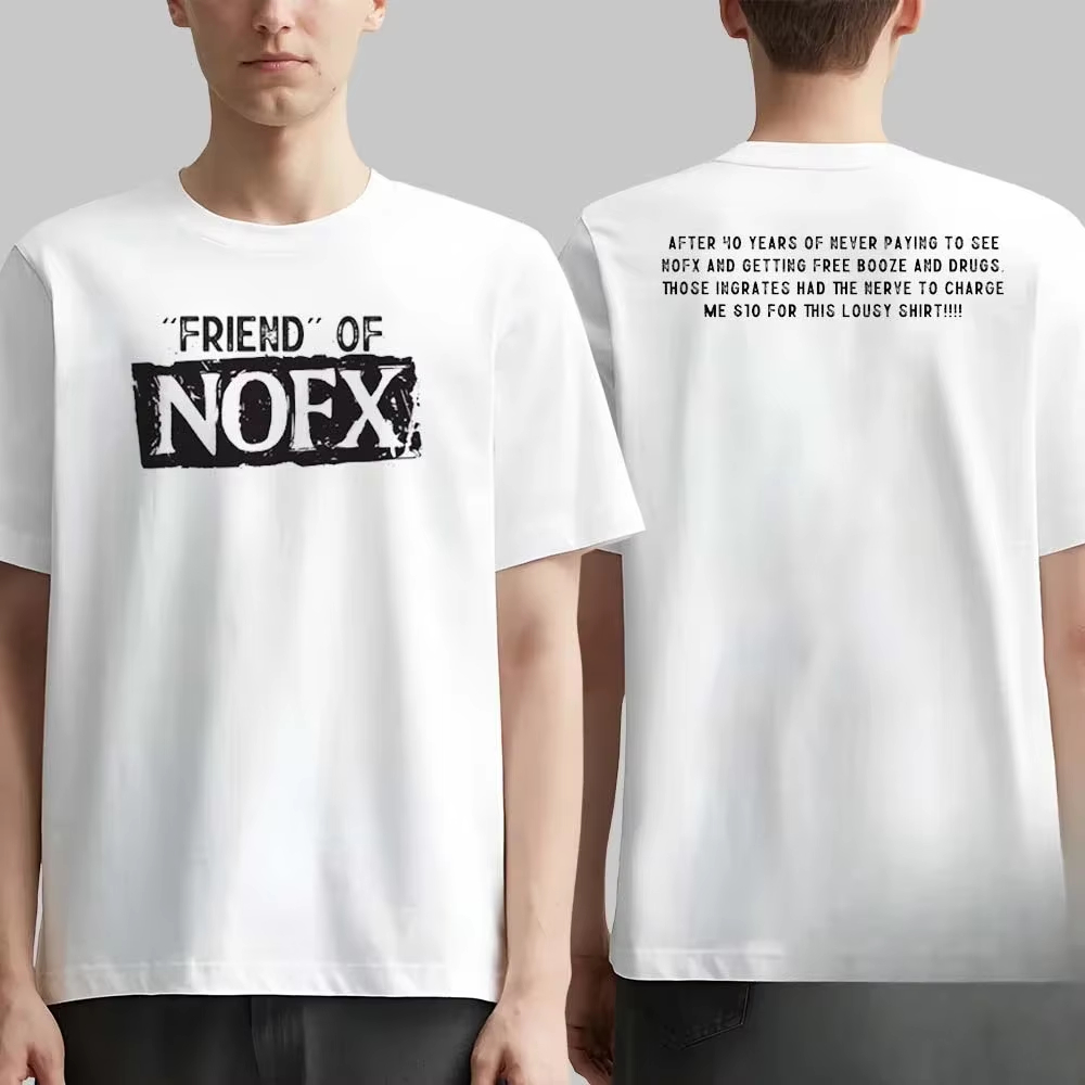 تي شيرت NOFX Rock Band Graphic - مراجعة Streetwear Brand Essentials وسعره
