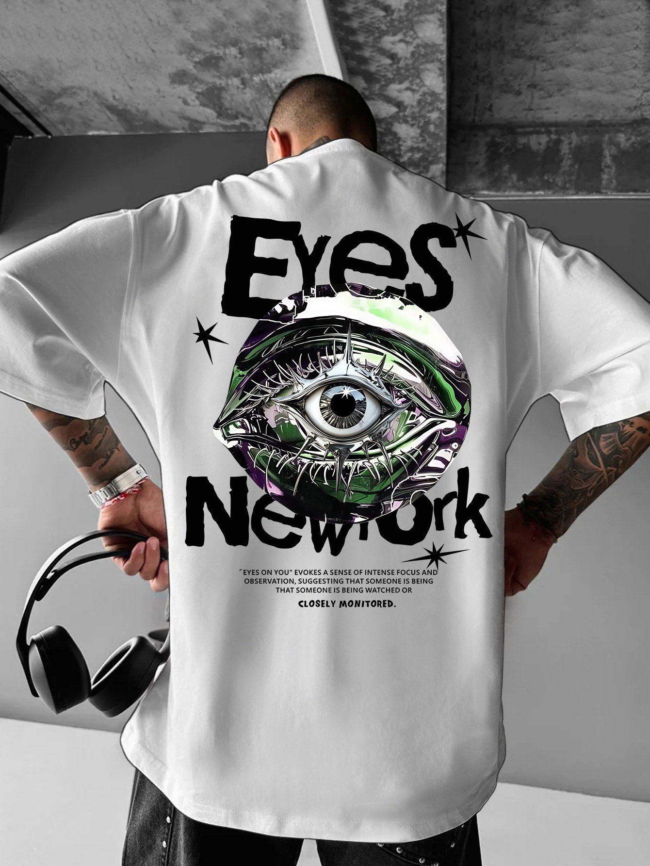 تي شيرت رجالي فضفاض بتصميم عصر - مراجعة Streetwear Brand New York وسعره